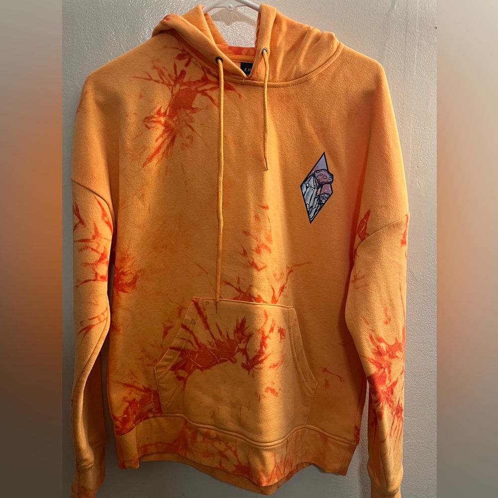 orange tie dye empyre hoodie